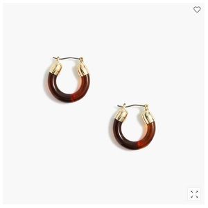 J. Crew Small Tortoise Hoop Earrings